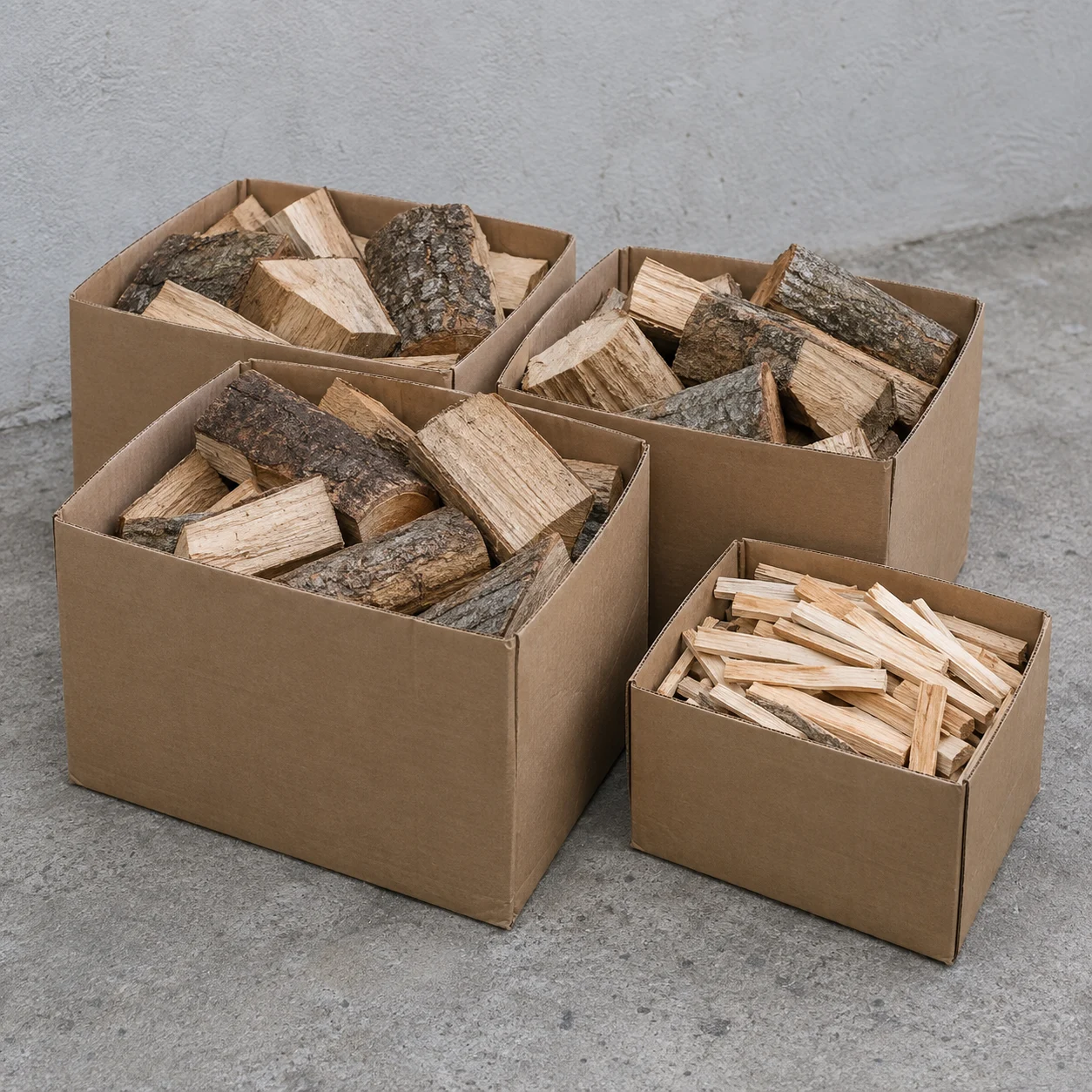 Pack descoberta · lenha e acendimento · cerca de 60 kg